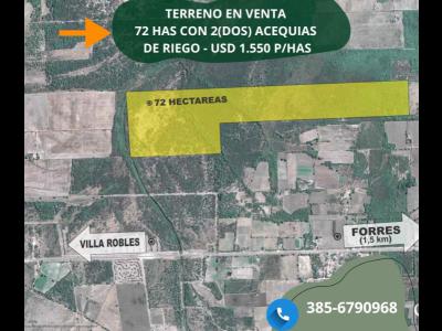 Campos Fincas Chacras Venta Santiago Del Estero Vendo 72 hectreas