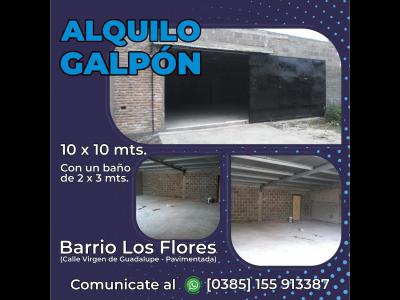 Oficinas y Locales Alquiler Santiago Del Estero DUE�O alquila galpon de 10x10 en barrio los flores